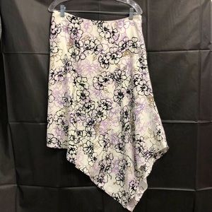 White House Black Market Ladies Floral Skirt